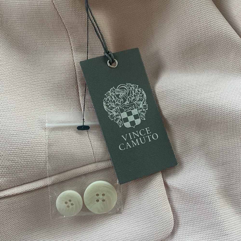 Vince Camuto Women’s One Button Blazer Women’s Jacket Light Pink Size 14 - Picture 7 of 9
